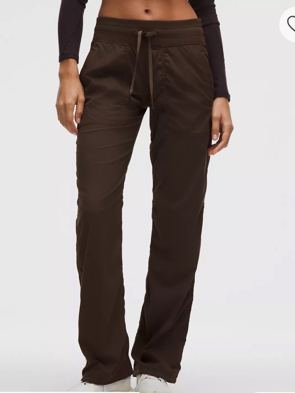 LULULEMON NWOT Dance Studio Mid-Rise Lined Pant Brown